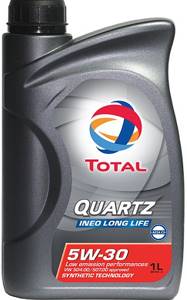 TOTAL QUARTZ INEO LONG LIFE 5w30 C3 1л. синтетика, масло моторное